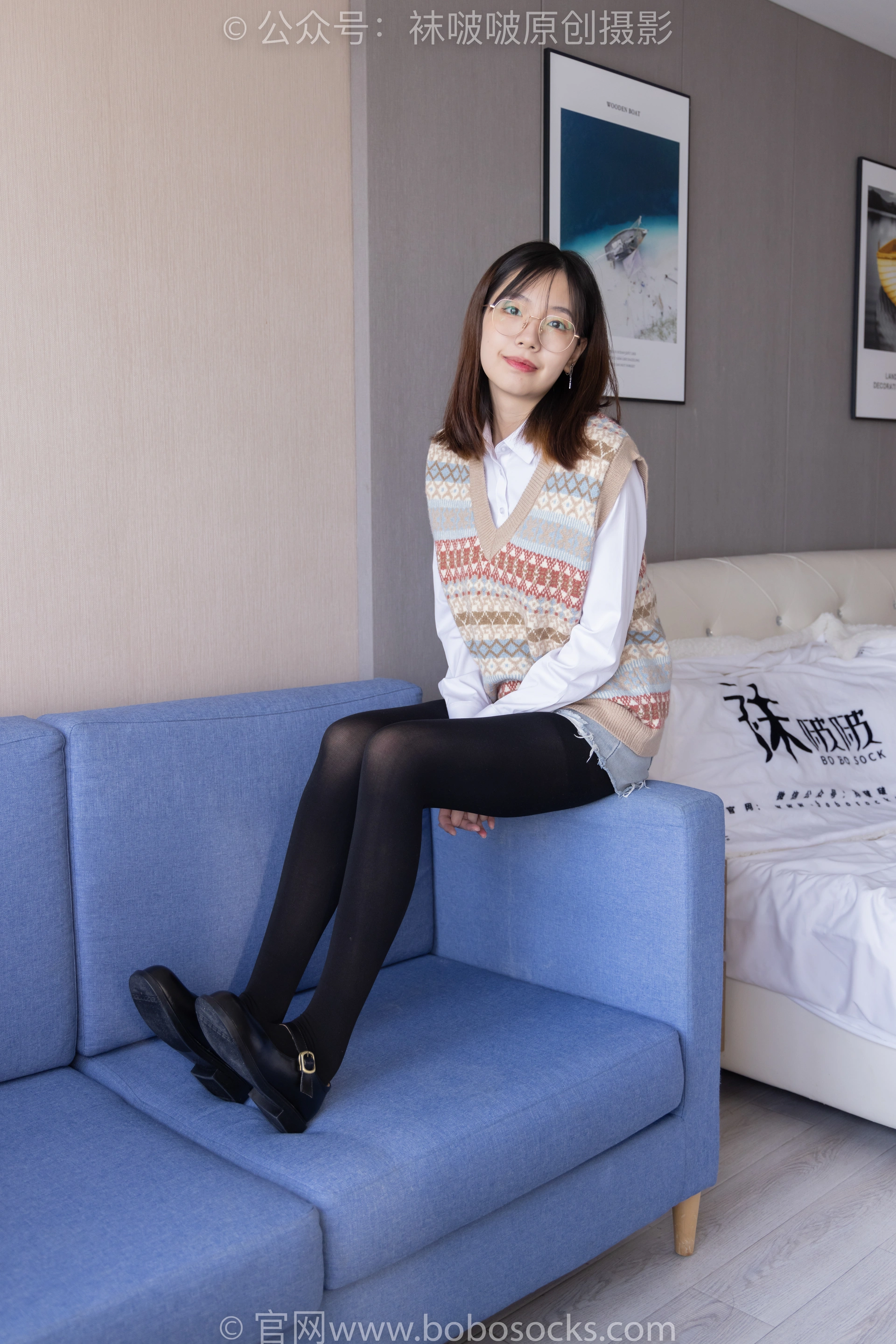 [BoBoSocks袜啵啵]NO.169 小甜豆-黑皮鞋、厚黑丝、厚肉丝 1