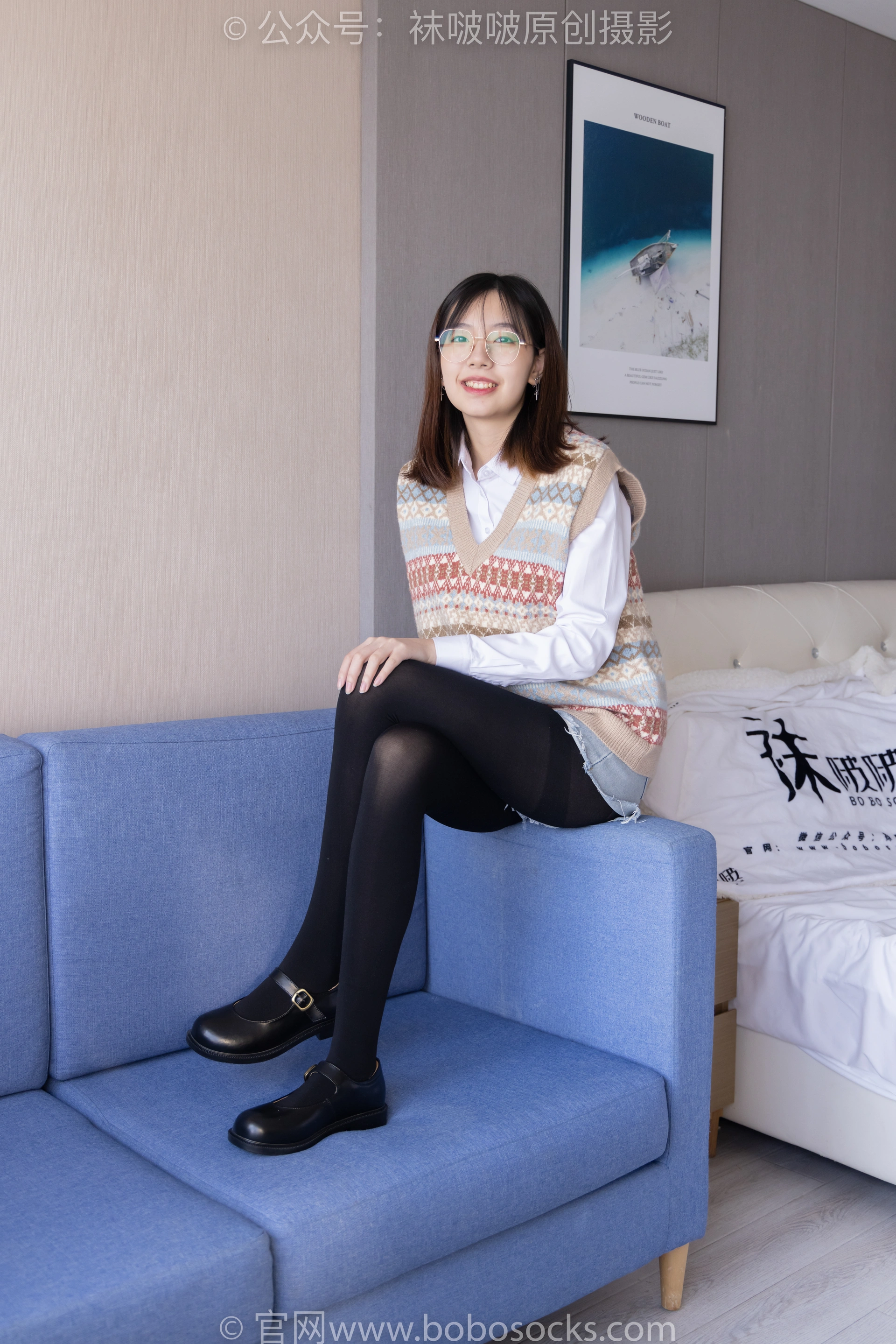[BoBoSocks袜啵啵]NO.169 小甜豆-黑皮鞋、厚黑丝、厚肉丝 2